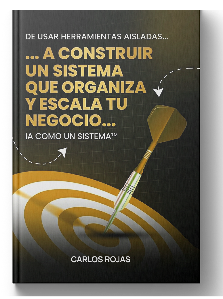 IA COMO SISTEMA - De usar herramientas aisladas… a construir un sistema que organiza y escala tu negocio.